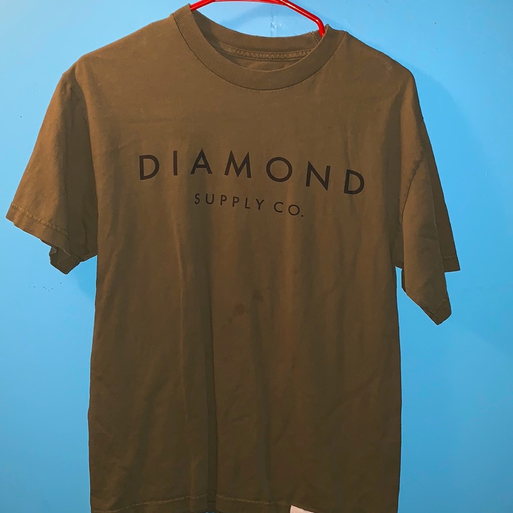 Olive green Diamond supply Co Shirt!